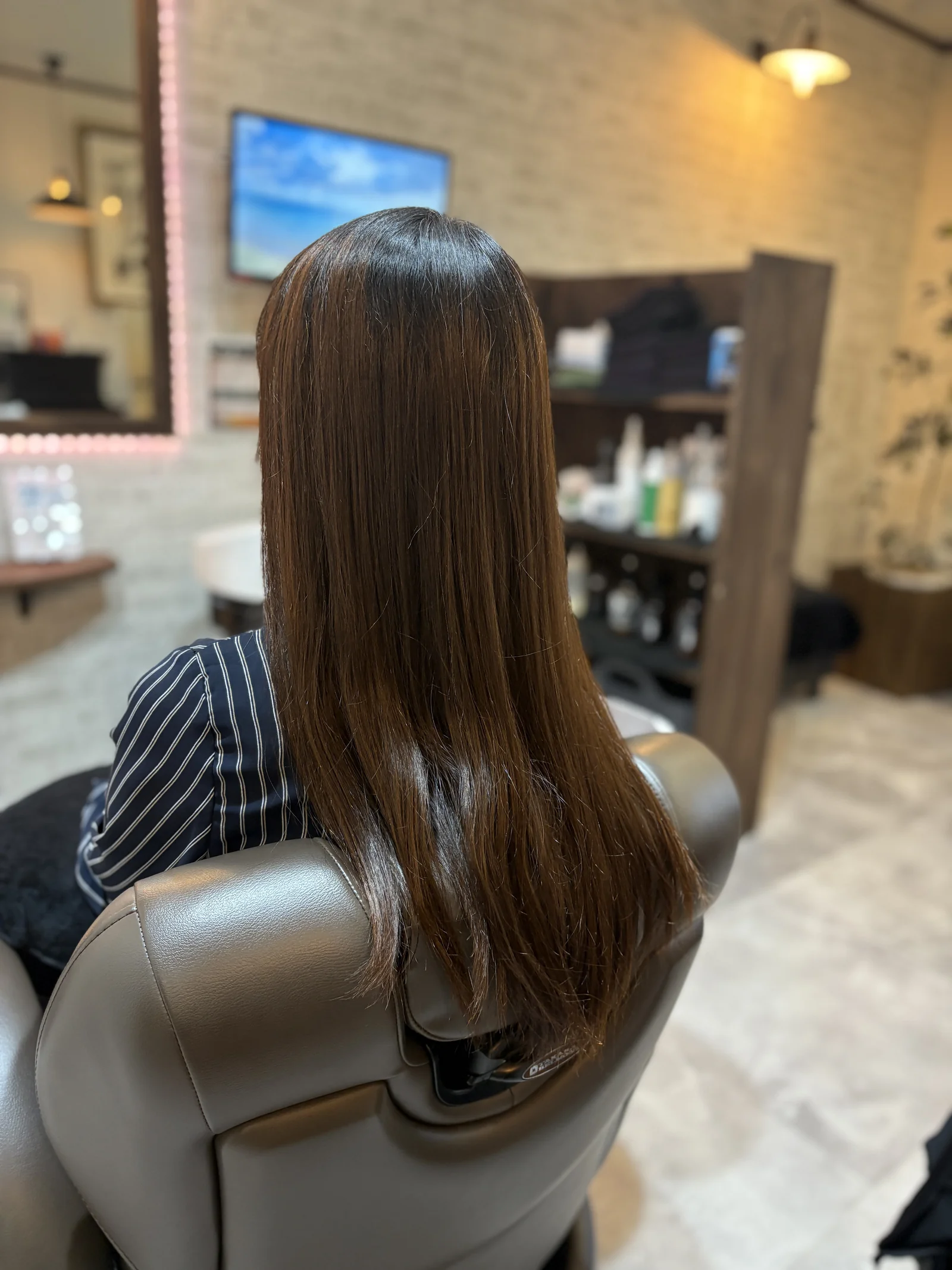 縮毛矯正 施術前